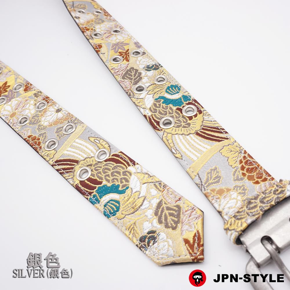 [Gold brocade W pin belt] Phoenix