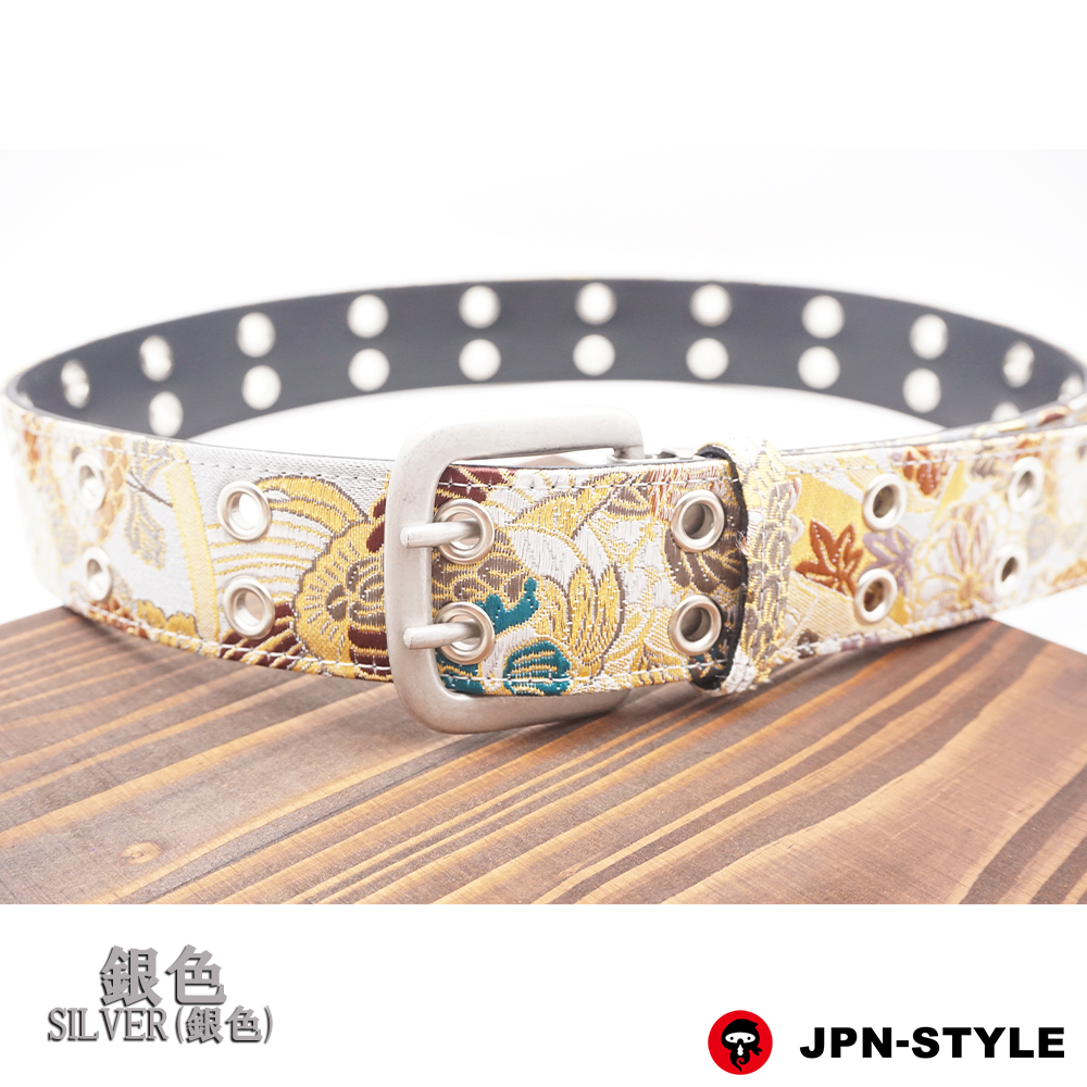 [Gold brocade W pin belt] Phoenix