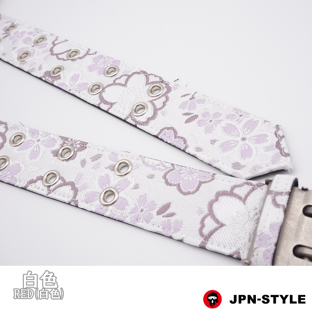 [Kinbae W pin belt] Cherry blossoms