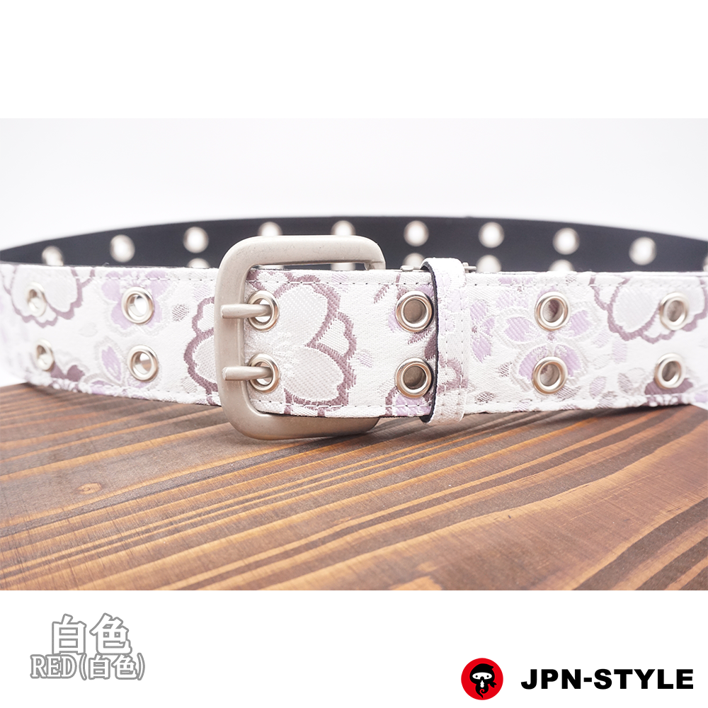 [Kinbae W pin belt] Cherry blossoms