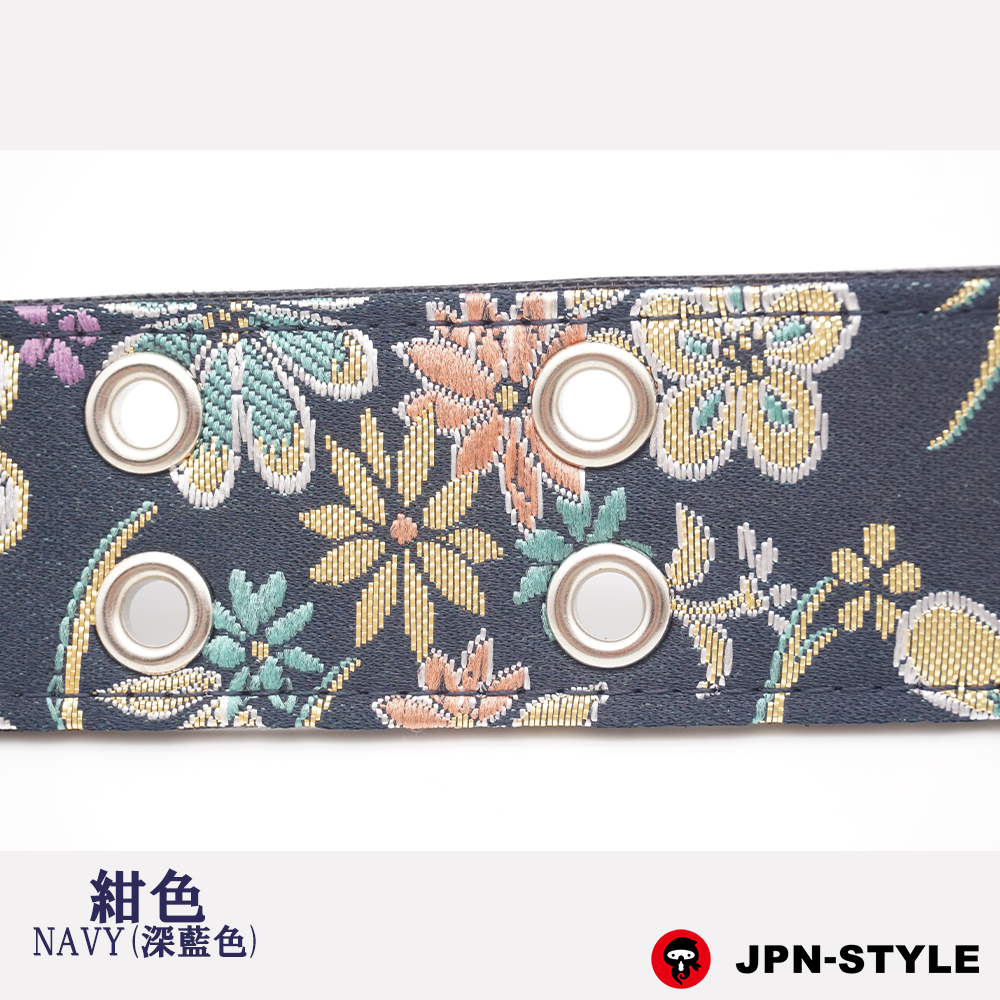 [Gold brocade W pin belt] Flower collection