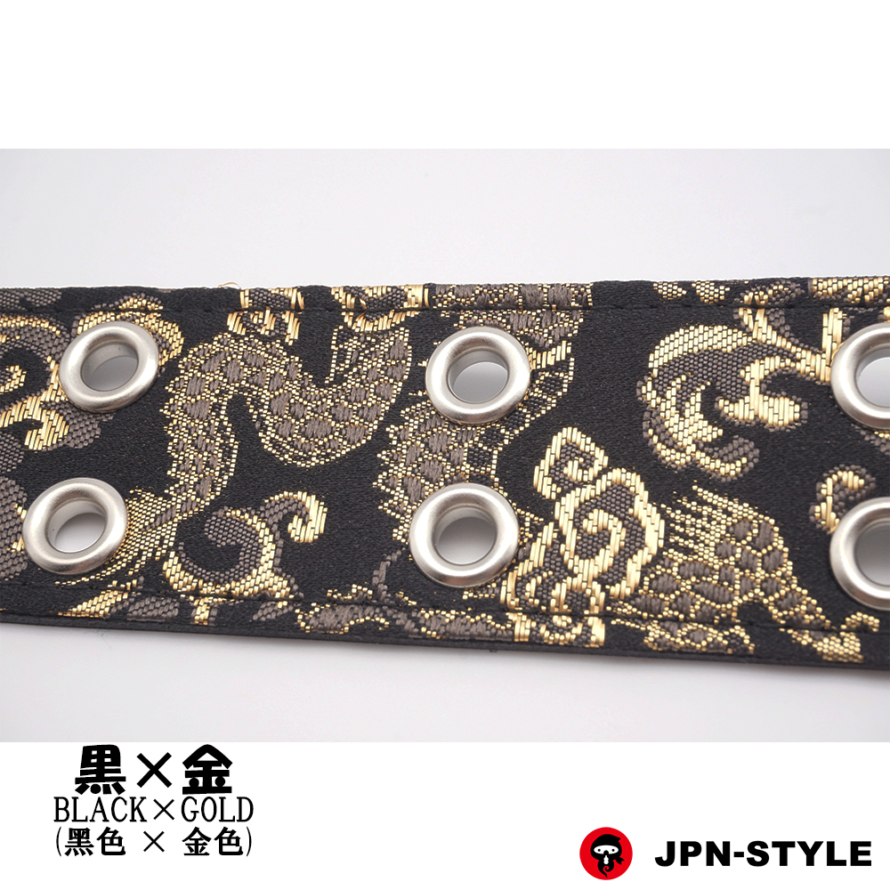 [Gold brocade W pin belt] Golden dragon, Silver dragon