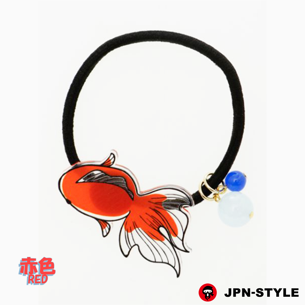 JPN-STYLE STORE】ステンドグラス風 金魚ヘアゴム
