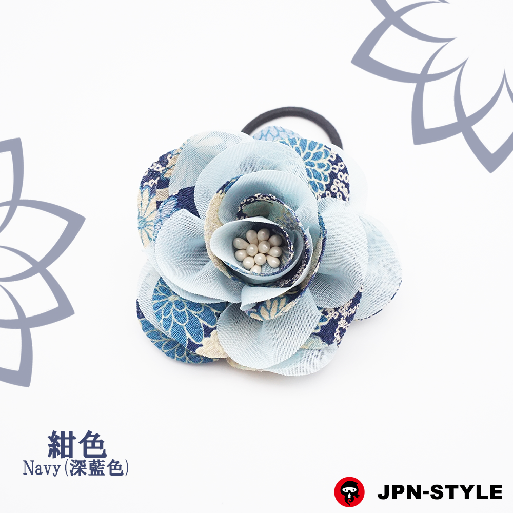 [芍药] 縮緬＆雪紡豪華髮圈(hairtie)