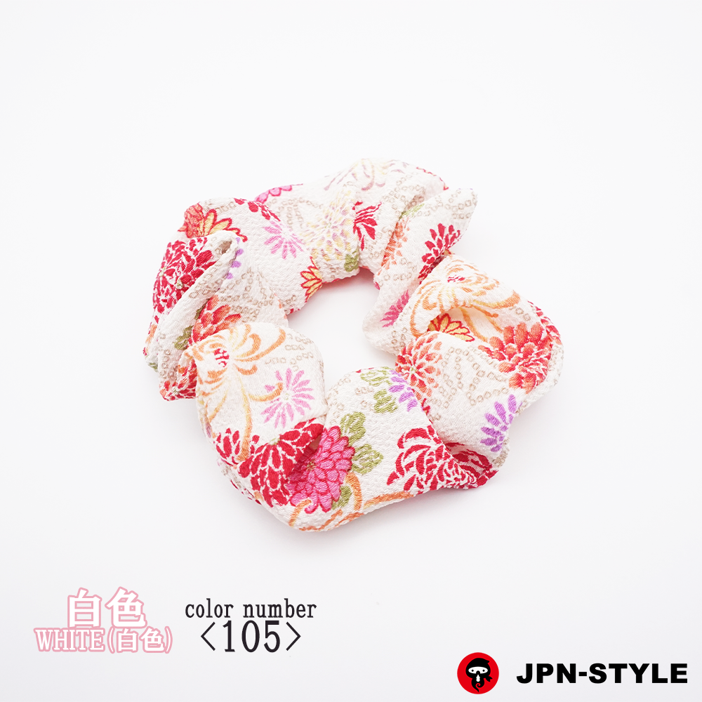 [縮緬 髮圈(scrunchie)]菊花