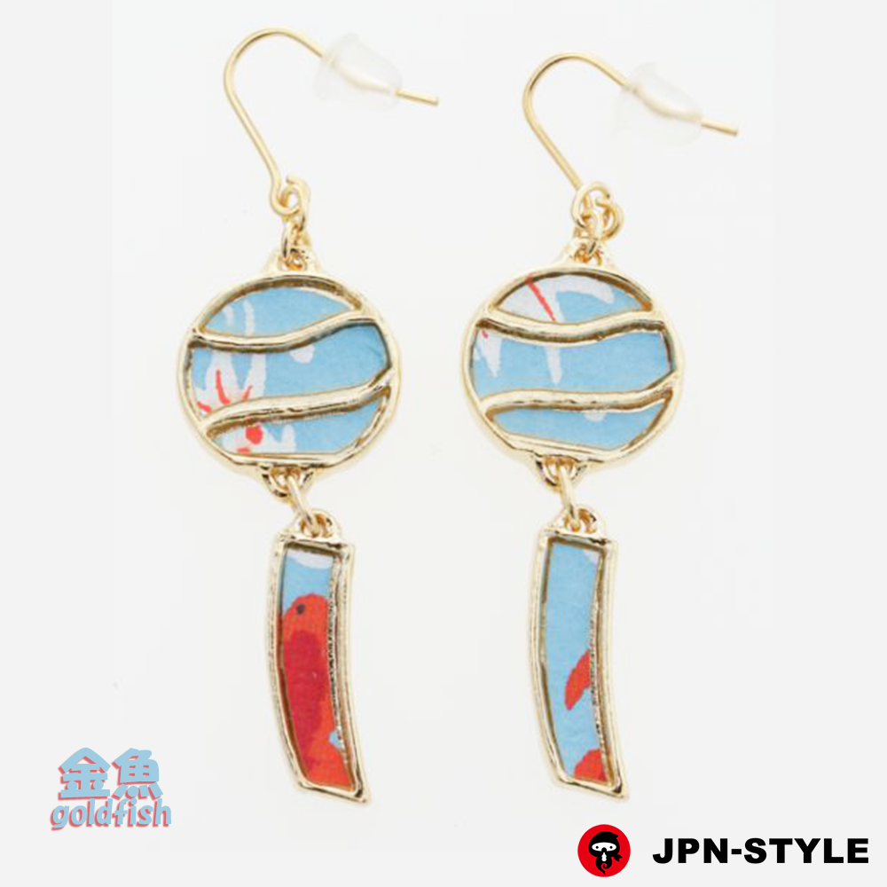 JPN-STYLE】【和紙ピアス】風鈴ピアス JPN-STYLE】【和紙ピアス】風鈴ピアス