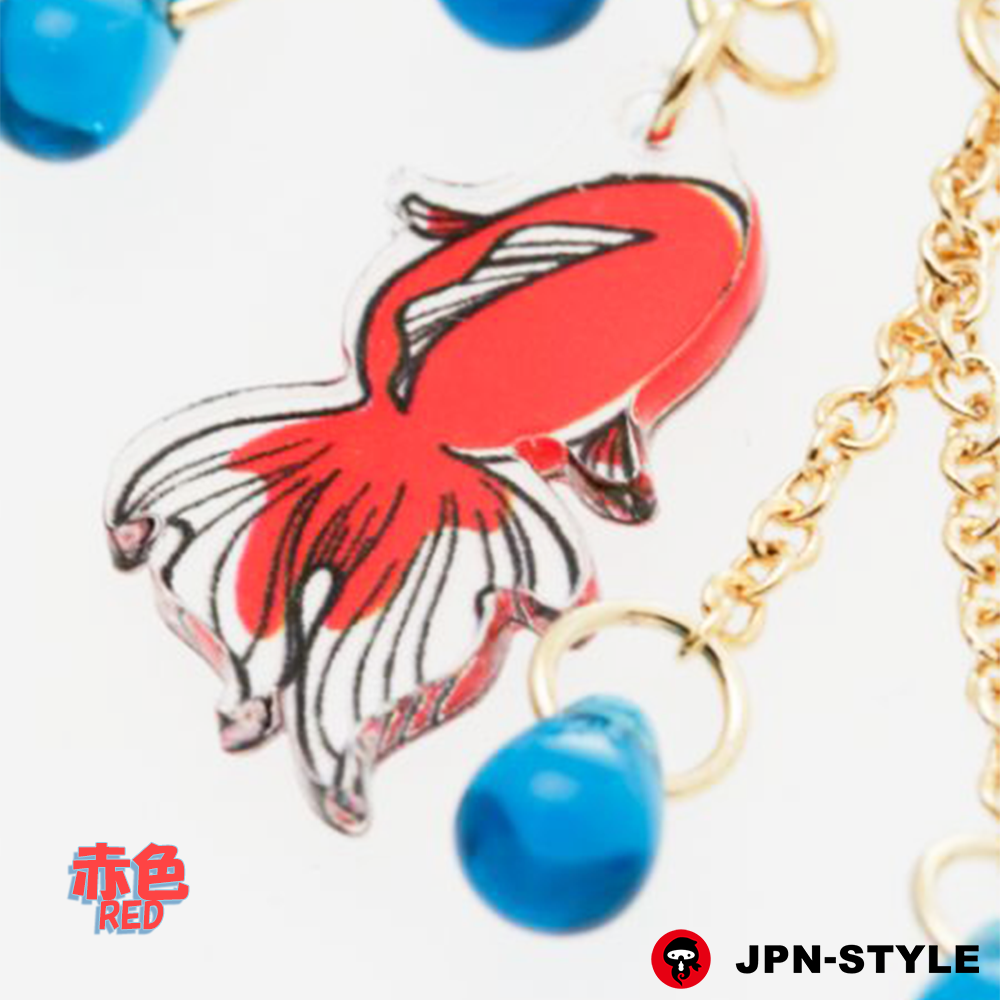 JPN-STYLE STORE】ステンドグラス風 金魚ピアス