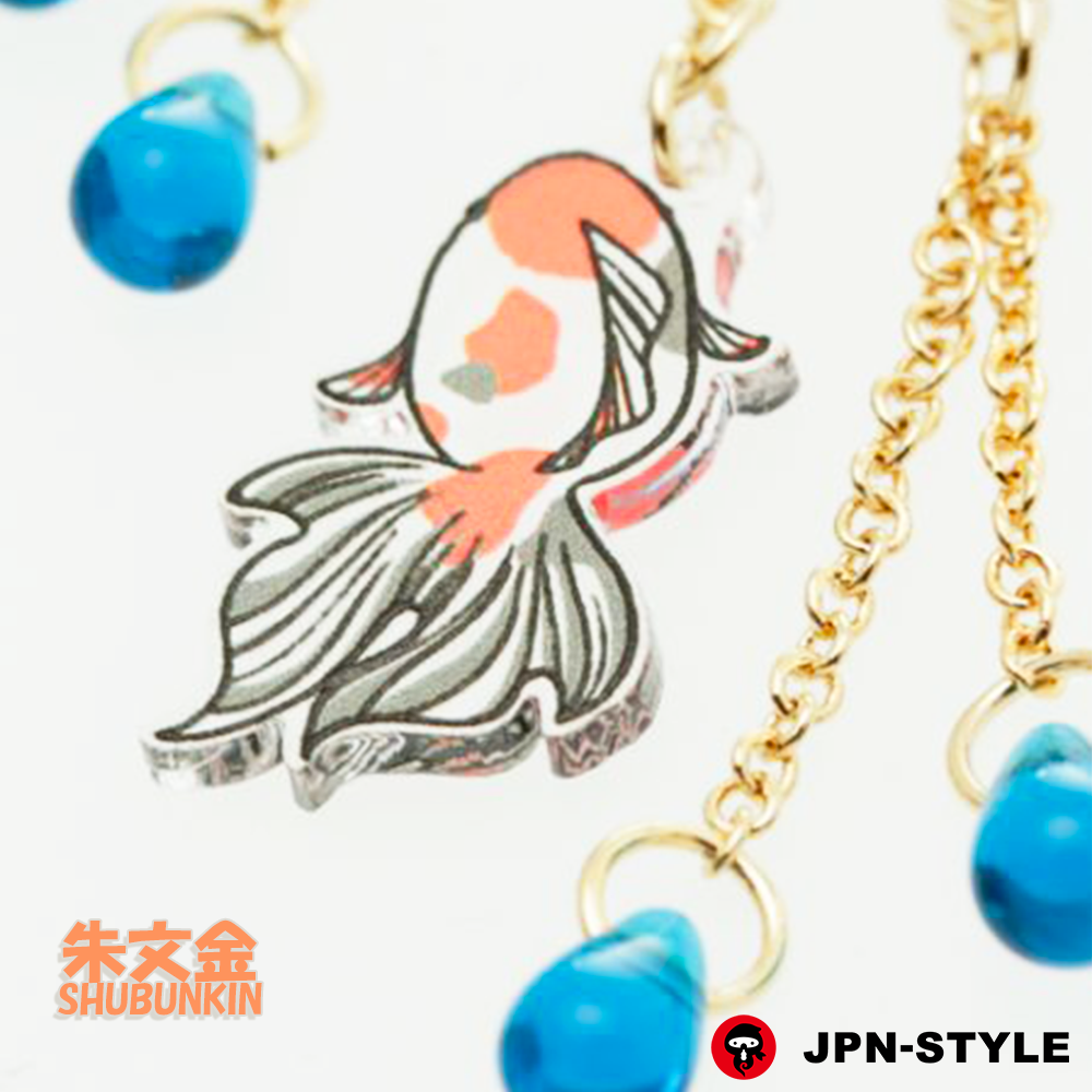 JPN-STYLE STORE】ステンドグラス風 金魚ピアス