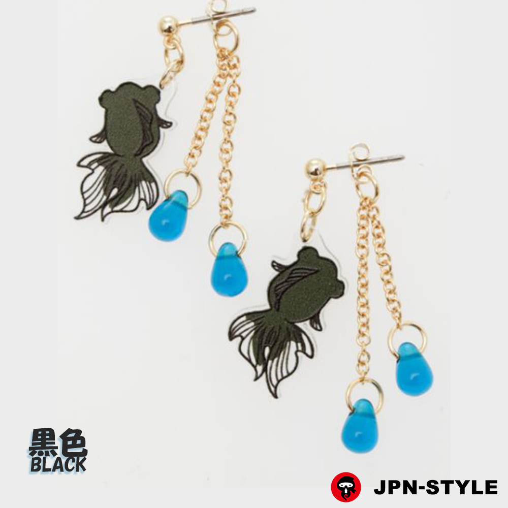 JPN-STYLE STORE】ステンドグラス風 金魚ピアス JPN-STYLE STORE】ステンドグラス風 金魚ピアス