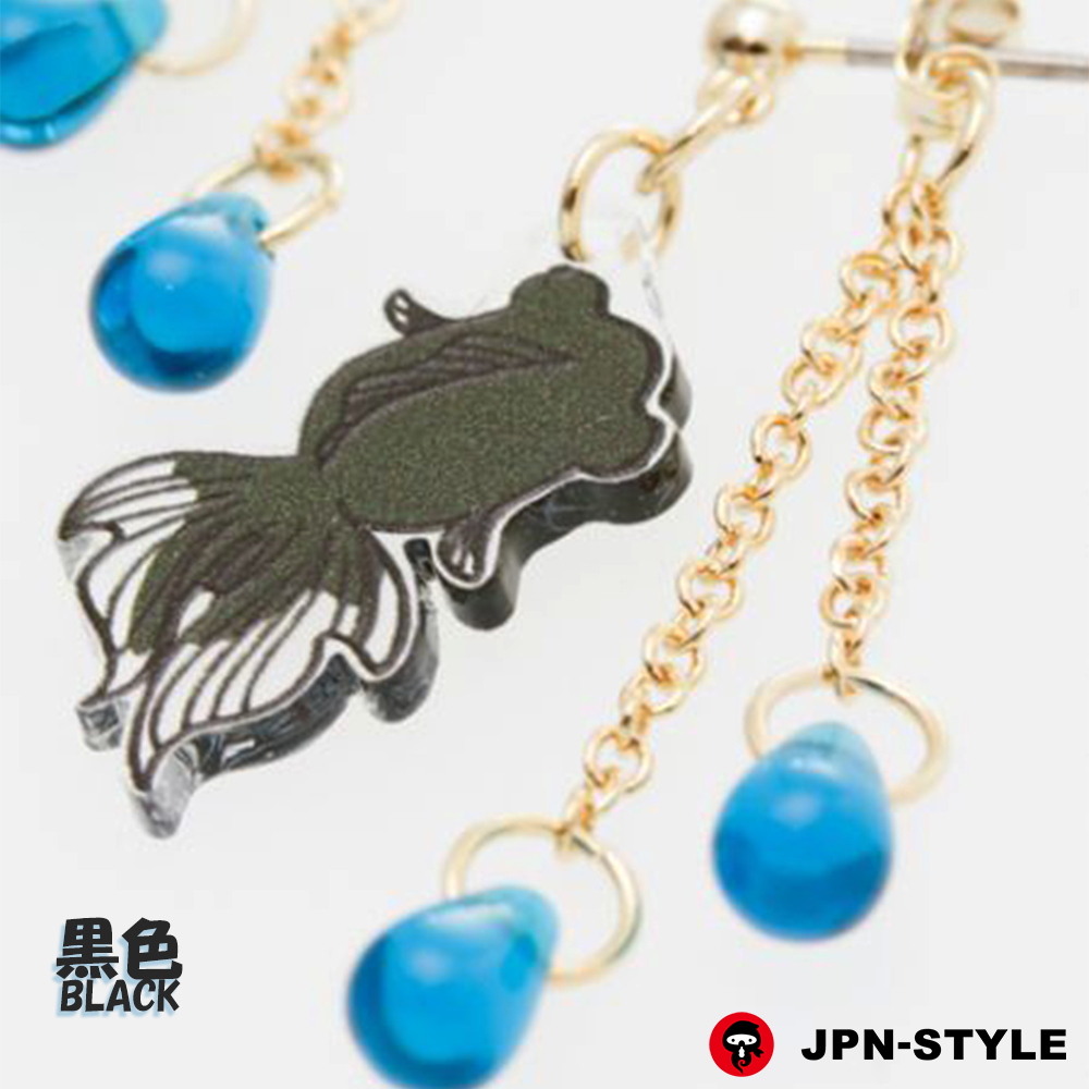 JPN-STYLE STORE】ステンドグラス風 金魚ピアス