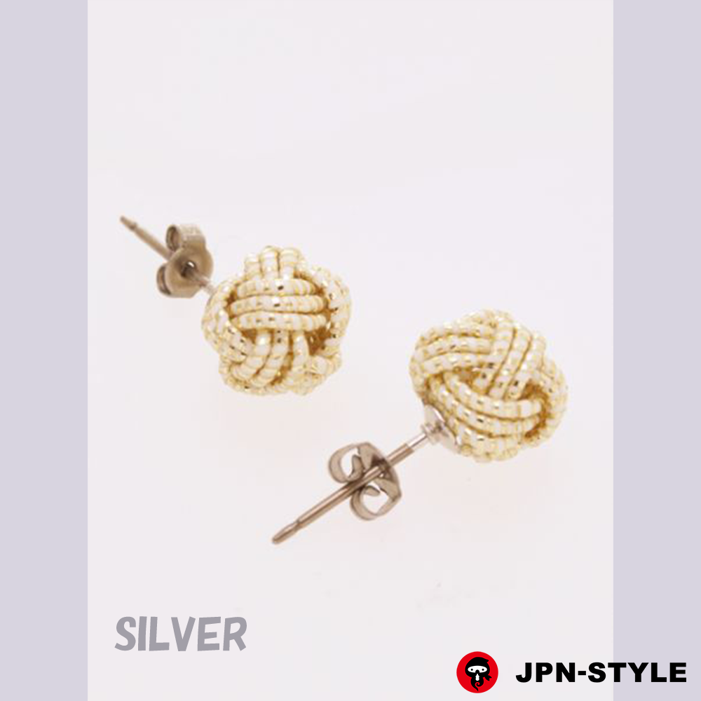 [Mizuhiki earrings] Awaji knot