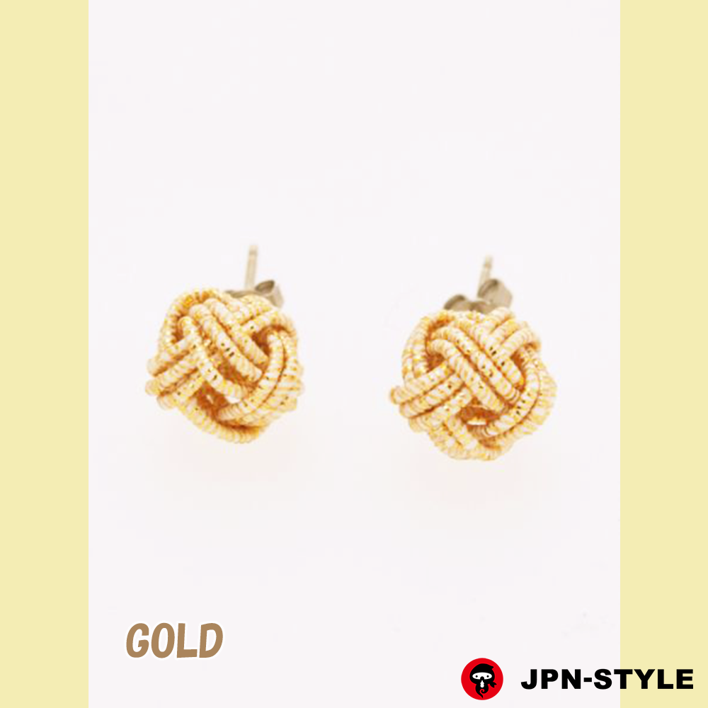 水引ピアス】淡路結び - JPN-STYLE
