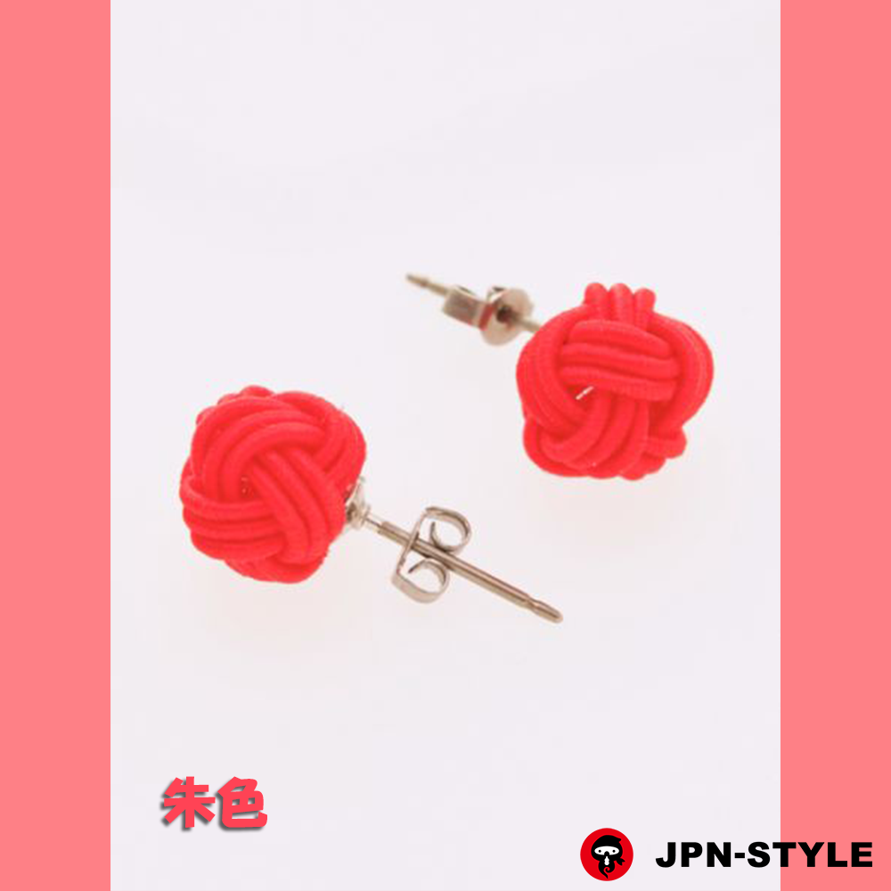 [Mizuhiki earrings] Awaji knot