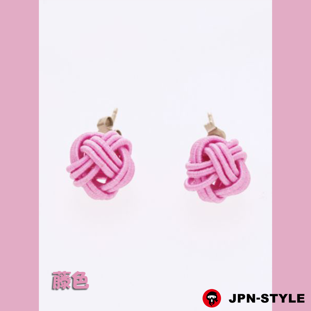 [Mizuhiki earrings] Awaji knot