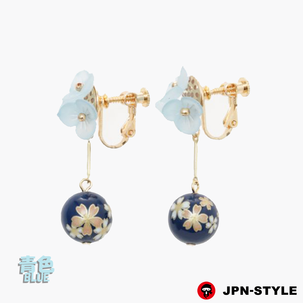 和玉イヤリング】桜 - JPN-STYLE