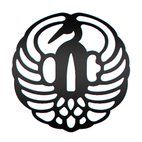 太刀 銘国永（名物鶴丸）の鍔型のコースター