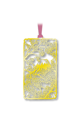 Gold bookmark &quot;Fuji and Sakura&quot;