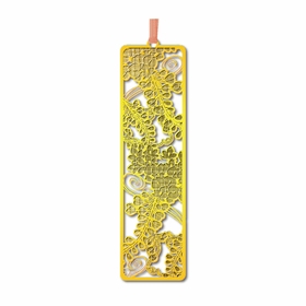 Gold bookmark &quot;Red stamp: Wisteria&quot;