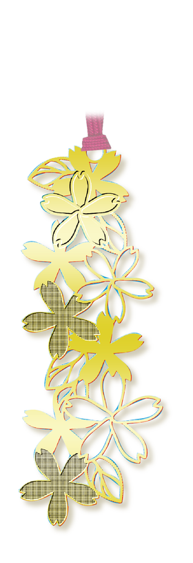 Gold bookmark &quot;Sakura&quot;